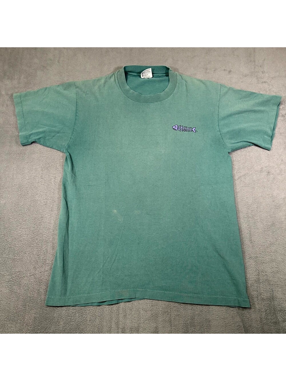 Vintage 90s Anvil Environmental Graphic T-Shirt Green Men’s M Single Stitch USA